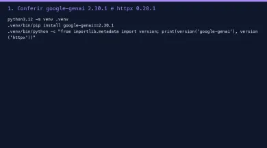Comando para pinar google-genai 2.30.1 e HTTPX 0.28.1