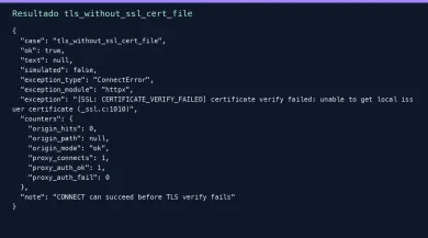 CONNECT ok e CERTIFICATE_VERIFY_FAILED no caso tls_without_ssl_cert_file