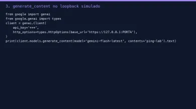 Client com base_url de loopback e generate_content