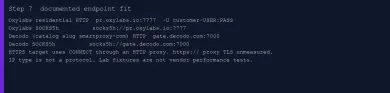Documented Oxylabs and Decodo curl endpoint fit, not a vendor performance test