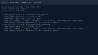 HTTPS_PROXY sent CONNECT on loopback and returned simulated generateContent text